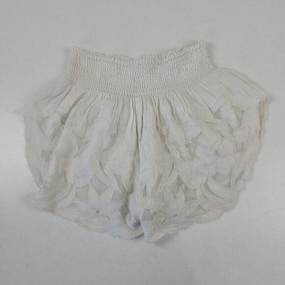 Free People Ivory Floral Lace Shorts Womens Size‎ XS - Picture 10 of 12
